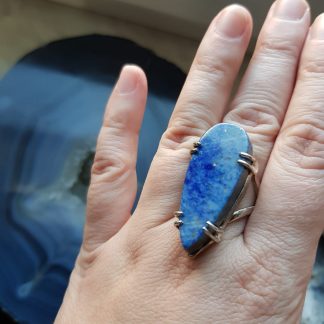 Prsten s lapisem lazuli velikosti 53